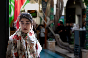 The typical face of a local girl from a distant village.