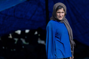 IRAN 2026, Maryam just completed the tent's roof and she's relieved.